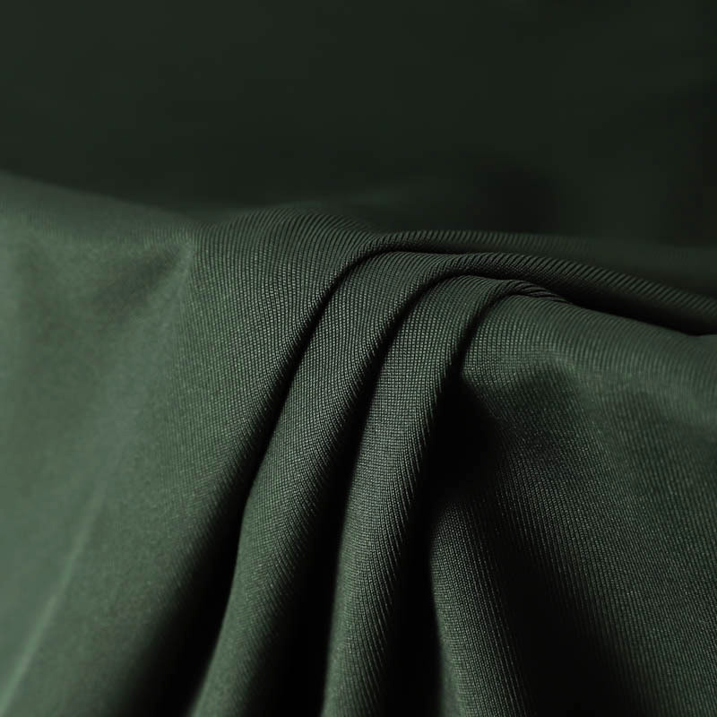 Fodera per abbigliamento composita completamente in poliestere 75D, tessuto piatto su un solo lato