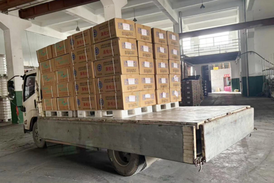 Magazzino prodotti finiti di produzione DTY