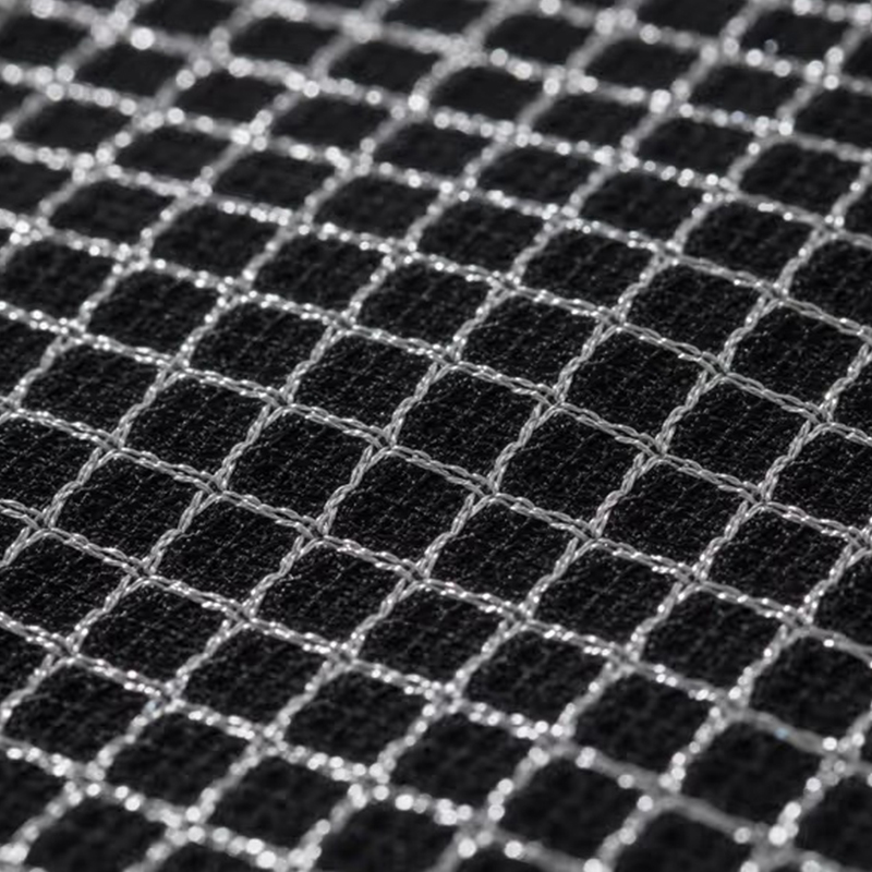 Tessuto Birdseye in seta filato di poliestere traspirante