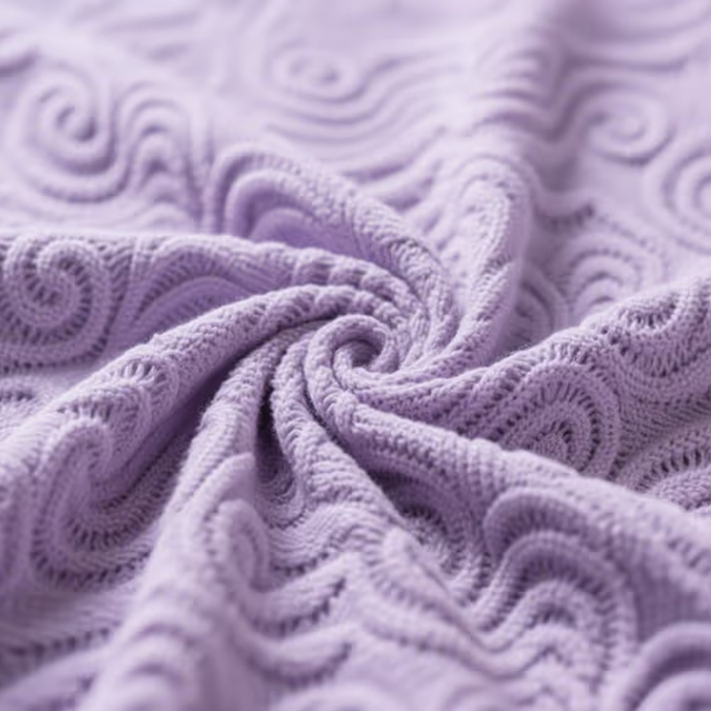 Tessuto jacquard transfer convesso cavo